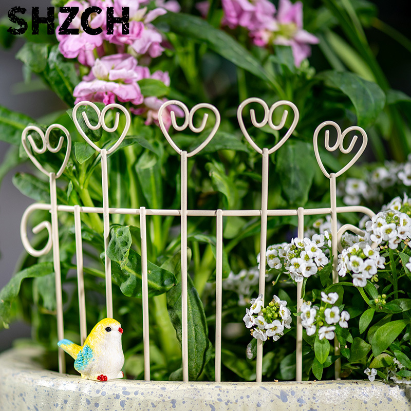 Succulent Arrangement Mini - Оригинальный миниатюрный железный заборчик для цветочных